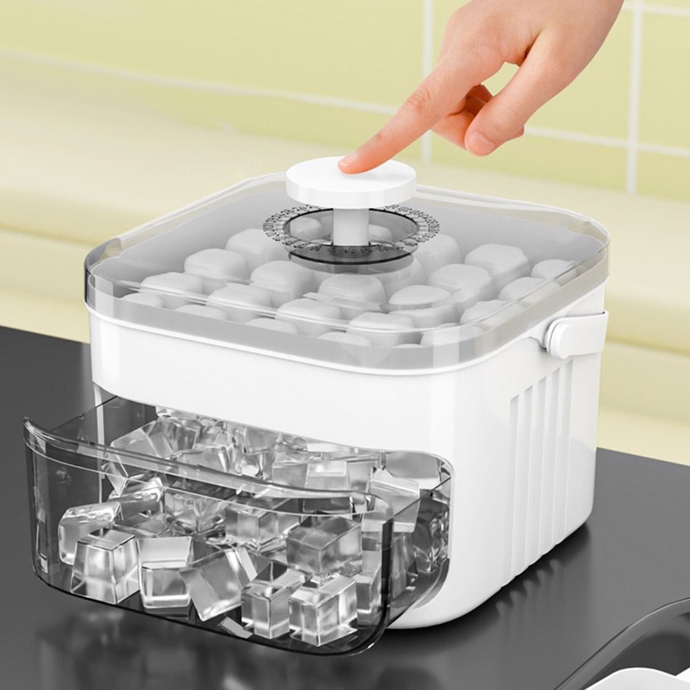Ice Cream Maker Electric - Kolay Basın Kapaklı 50 Küp Buz
