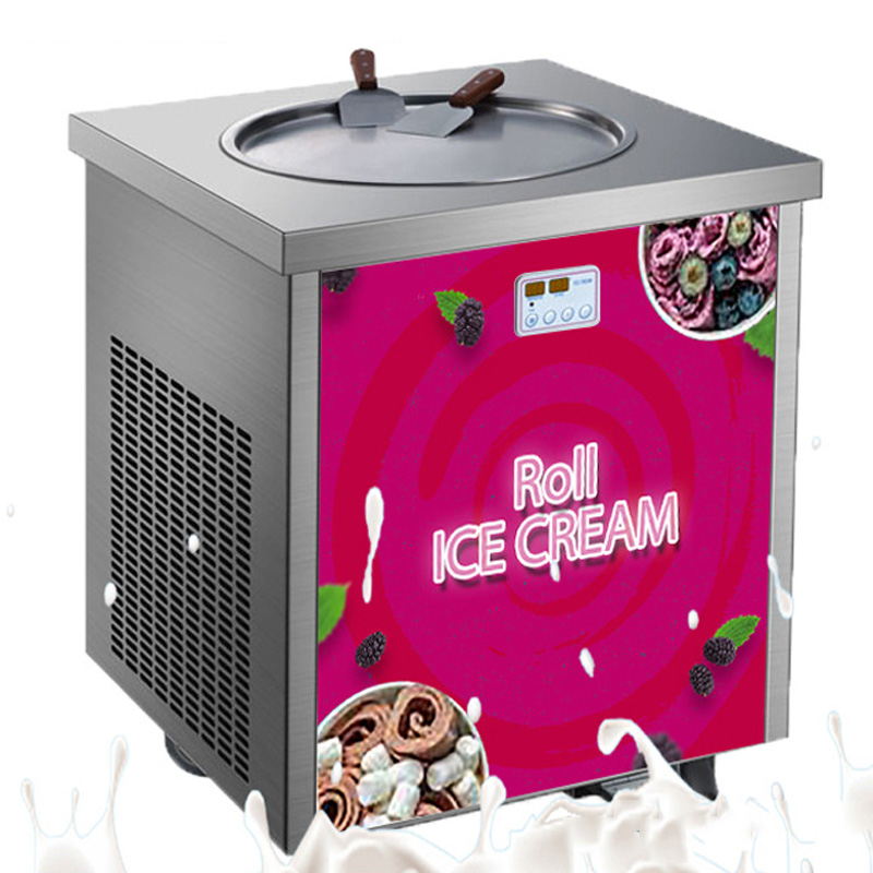 Ice Cream Maker Electric - Kompakt Buzlu İçecek Makinesi, Tek Tepsili