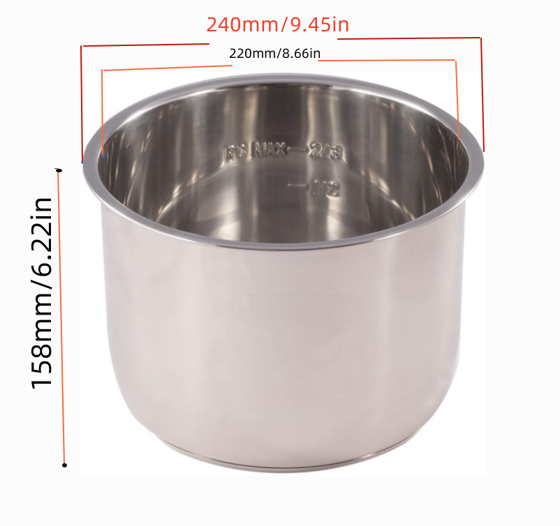 Instant Pot Pressure Cooker - 1 adet paslanmaz çelik iç tencere-hızlı