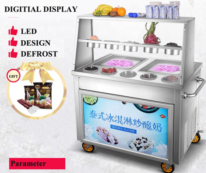 Kızartma Buz Makinesi Ticari E - Ice Cream Maker Electric incelemesi ve fiyatı