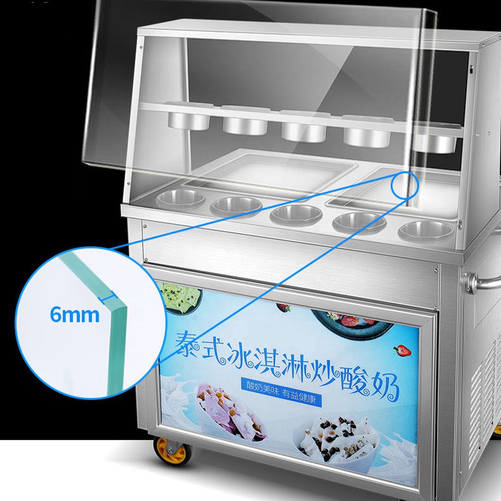 Kızartma Buz Makinesi Ticari E - Ice Cream Maker Electric incelemesi ve fiyatı
